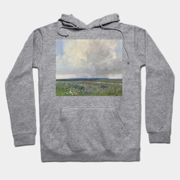 Open Air Oil on Canvas Hoodie by Gallery Digitals